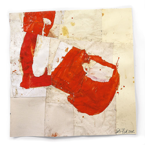 Sati Zech untitled, 2002, mixed media, paper, 102x102cm /43x43inch