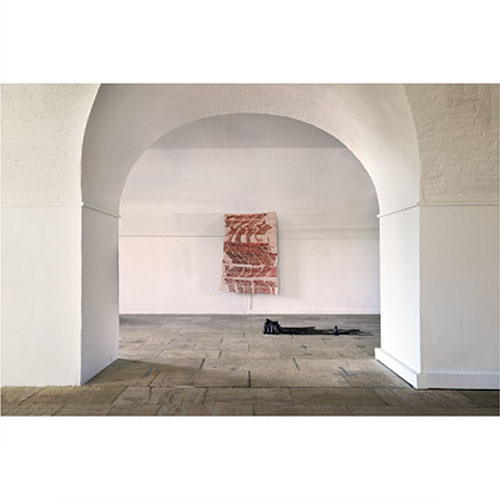 Sati Zech Kunstverein Germersheim 2021,Bollenarbeit nr 604 Leinwand,canvas,Öl,circa 230x140cm/90,5x55in